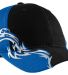 Port Authority C859    Colorblock Racing Cap with  in Blk/royal/wht front view