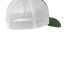 Port Authority C812    Flexfit   Mesh Back Cap in Forest grn/wht back view