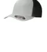 Port Authority C812    Flexfit   Mesh Back Cap in Silver/black front view