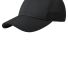 Port Authority C826    Pique Mesh Cap in Black/black front view