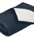 Port Authority BP40    Mountain Lodge Blanket in Navy eclipse front view