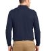 Port Authority TLK500LS    Tall Silk Touch Long Sl in Navy back view