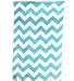 Carmel Towel Company C3060X Chevron Velour Beach T Turquoise front view