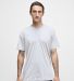 Los Angeles Apparel FF01 50/50 Poly Cotton Tee White front view