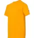 Champion T435 Youth Short Sleeve Tagless T-Shirt Gold side view