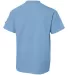 Champion T435 Youth Short Sleeve Tagless T-Shirt Light Blue back view