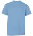 Champion T435 Youth Short Sleeve Tagless T-Shirt Light Blue front view