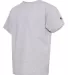 Champion T435 Youth Short Sleeve Tagless T-Shirt Light Steel side view