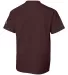 Champion T435 Youth Short Sleeve Tagless T-Shirt Maroon back view