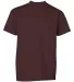 Champion T435 Youth Short Sleeve Tagless T-Shirt Maroon front view