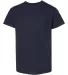 Champion T435 Youth Short Sleeve Tagless T-Shirt Navy front view