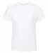 Champion T435 Youth Short Sleeve Tagless T-Shirt White front view