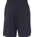 Champion 8180 9" Inseam Cotton Jersey Shorts with  Navy back view