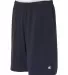 Champion 8180 9" Inseam Cotton Jersey Shorts with  Navy side view