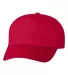 Valucap 8869 Five-Panel Twill Cap Red front view