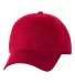 Valucap VC900 Poly/Cotton Twill Cap Red front view