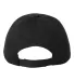 Valucap VC950 Poly/Cotton Sandwich Twill Black/ Red back view