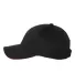 Valucap VC950 Poly/Cotton Sandwich Twill Black/ Red side view