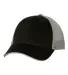 Valucap S102 Sandwich Trucker Cap Black/ Grey front view