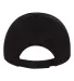 Valucap VC350 Unstructured Washed Chino Twill Cap Black back view