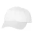 Valucap VC350 Unstructured Washed Chino Twill Cap White front view