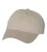 Valucap VC350 Unstructured Washed Chino Twill Cap Khaki front view