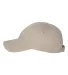 Valucap VC350 Unstructured Washed Chino Twill Cap Khaki side view
