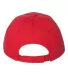 Valucap VC350 Unstructured Washed Chino Twill Cap Red back view