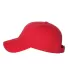 Valucap VC350 Unstructured Washed Chino Twill Cap Red side view