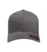 Flexfit 6377 Brushed Twill Cap in Cool grey front view