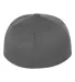 Flexfit 6210FF Flat Bill Cap in Grey back view