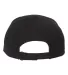 Flexfit 110P One Ten Mini-Pique Cap in Black back view