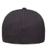 Flexfit 180 Delta Seamless Cap in Melange charcoal back view