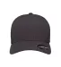 Flexfit 180 Delta Seamless Cap in Melange charcoal front view