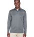 UltraClub 8424 Men's Cool & Dry Sport Performance  in Charcoal front view