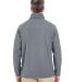 UltraClub 8265 Men's Soft Shell Jacket MGN GRY/ MGN GRY back view