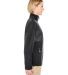 UltraClub 8493 Ladies' Fleece Jacket with Quilted  in Black side view