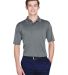 UltraClub 8610 Men's Cool & Dry 8 Star Elite Perfo in Charcoal front view