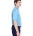 UltraClub 8610 Men's Cool & Dry 8 Star Elite Perfo in Columbia blue side view