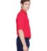 UltraClub 8610 Men's Cool & Dry 8 Star Elite Perfo in Red side view