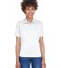 UltraClub 8610L Ladies' Cool & Dry 8 Star Elite Pe in White front view