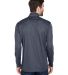 UltraClub 8230 Men's Cool & Dry Sport Quarter-Zip  in Charcoal back view