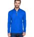 UltraClub 8230 Men's Cool & Dry Sport Quarter-Zip  in Kyanos blue front view