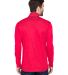 UltraClub 8230 Men's Cool & Dry Sport Quarter-Zip  in Red back view
