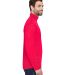 UltraClub 8230 Men's Cool & Dry Sport Quarter-Zip  in Red side view