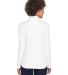 UltraClub 8230L Ladies' Cool & Dry Sport Quarter-Z in White back view