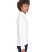UltraClub 8230L Ladies' Cool & Dry Sport Quarter-Z in White side view