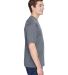 UltraClub 8620 Men's Cool & Dry Basic Performance  in Charcoal side view