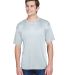 UltraClub 8620 Men's Cool & Dry Basic Performance  in Grey front view