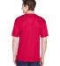 UltraClub 8620 Men's Cool & Dry Basic Performance  in Red back view